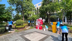 参与文明城区创建，开展志愿服务活动 综保区公司开展文明健康 绿色环保生活之清洁家园行动